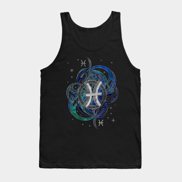 Pisces Zodiac Sign Water element Tank Top by Nartissima